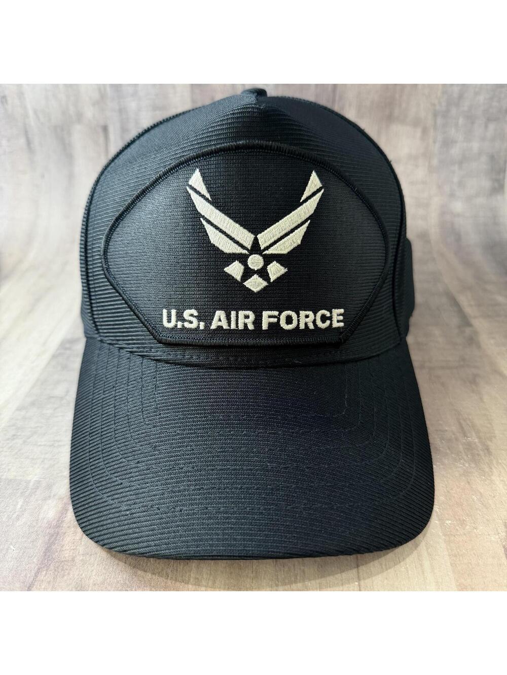 Air Force Cap Navy Blue w/ U.S. Air Force Patch Eagle Crest VFW Cap Snapback